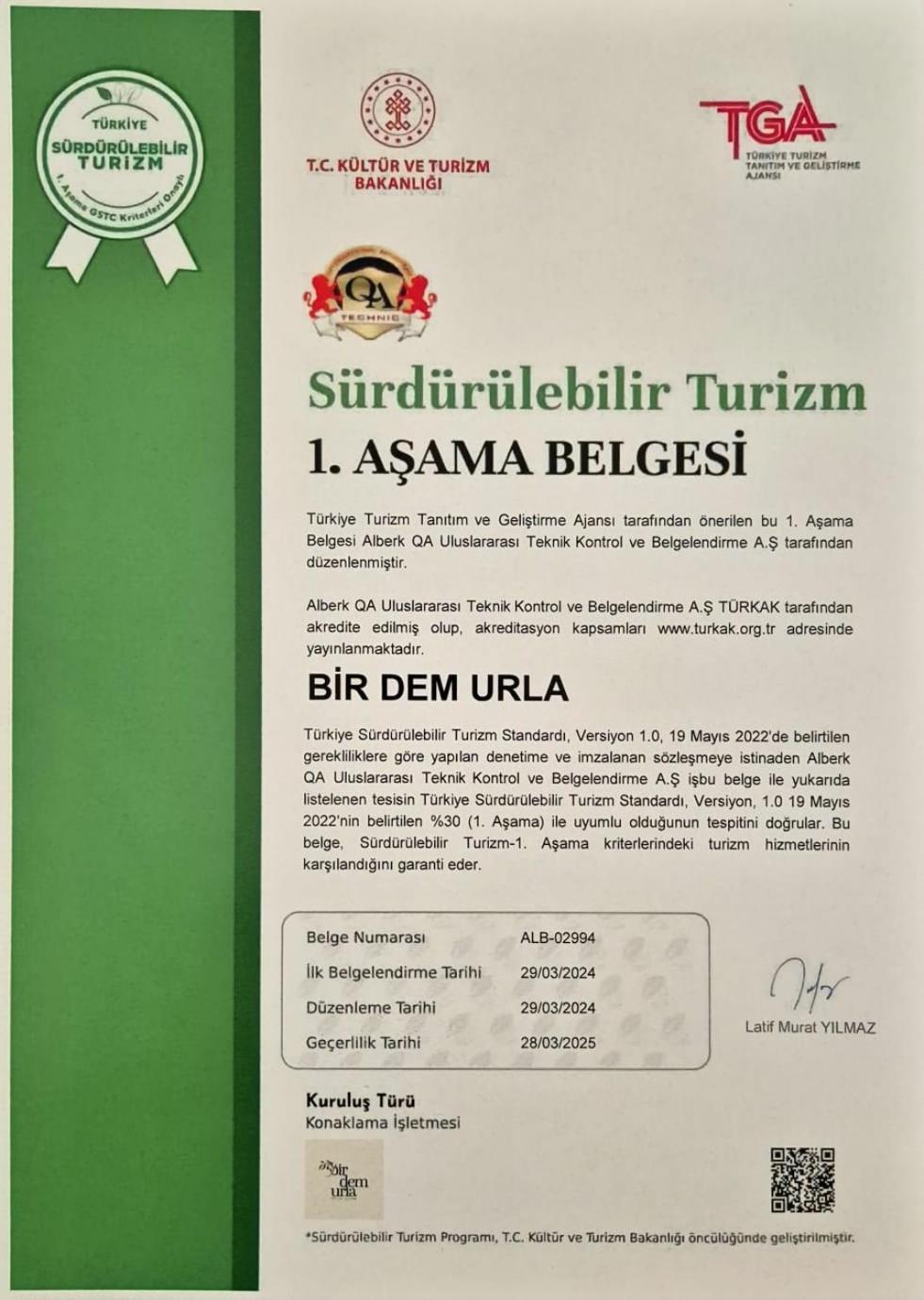 Bir Dem Urla Hotel Buitenkant foto